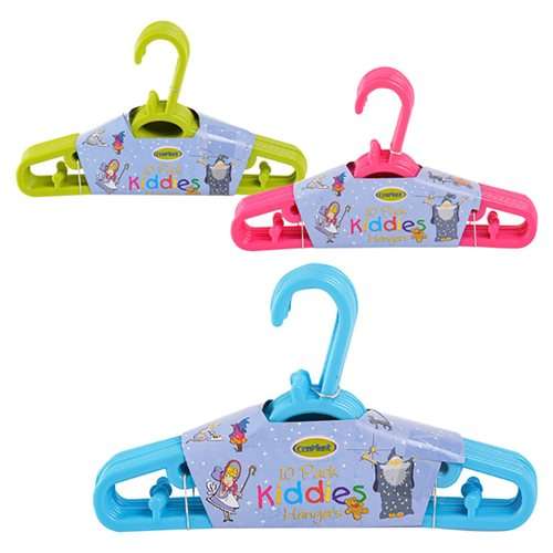 KIDS CLOTHING HANGERS 1 X pack with 10 hangers