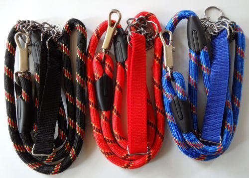 1.8m 15mm CHECKERED CORD NYLON DOG LEAD