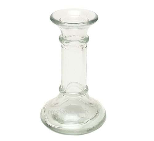 1 x Glass Candle Holder  13.5cm