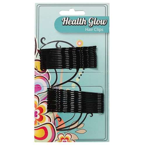 1 x Long Black Hair Grips Card of 48