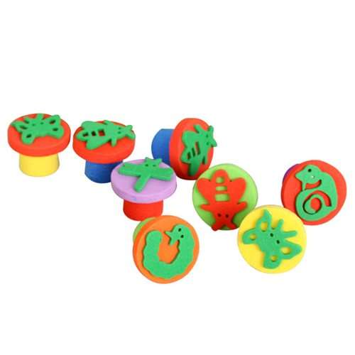 KIDS CRAFT Finger Stamp Set  10 Assorted stamps
