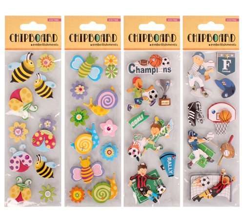 CHIPBOARD Stickers  Assorted