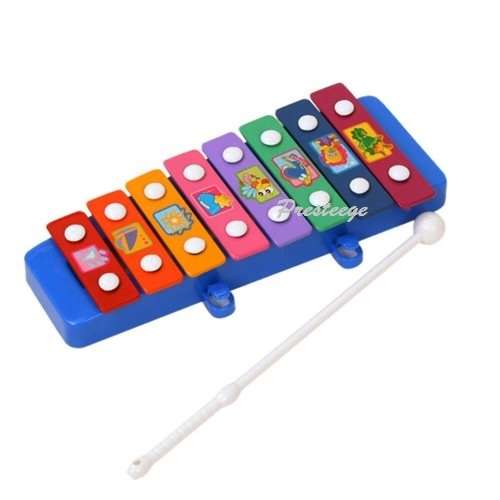 8 Key Xylophone & Sticks  Assorted shapes