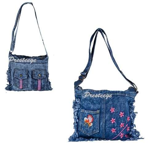 Denim Bag [Assorted] 34x30cm