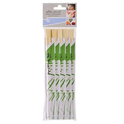 Pack of 10 Wooden Pair Chopsticks