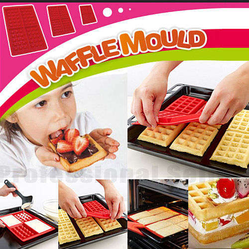 Silicone Waffle Mould - Can be used in Microwave or Oven