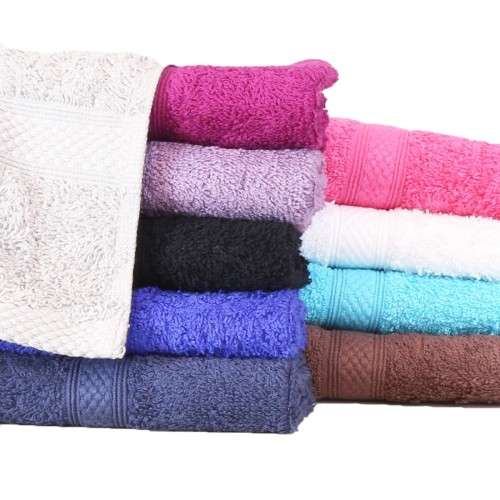 10 piece X Beautiful Soft 100% Cotton Face Cloth 30x30cm   Assorted colours