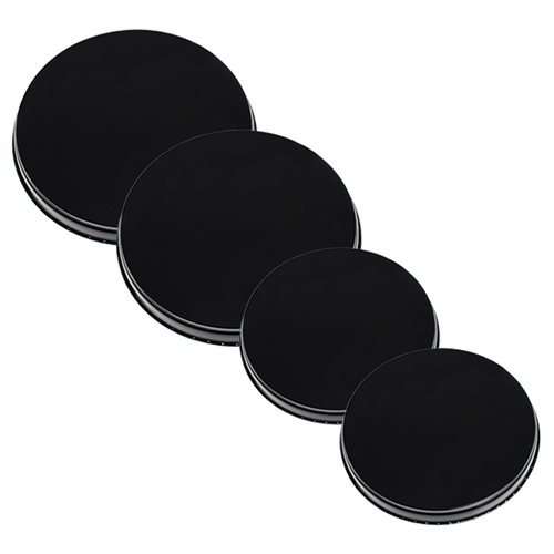 4 Piece Stove Burner Covers BLACK