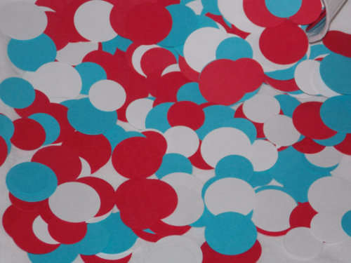 10 x CONFETTI BALLOONS - 30cm Clear Balloon with 100 pieces of 2.5 cm round confetti