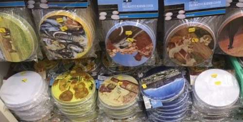 4 PLATE PATTERNED / PRINTED STOVE BURNER COVERS ASSORTED DESIGNS