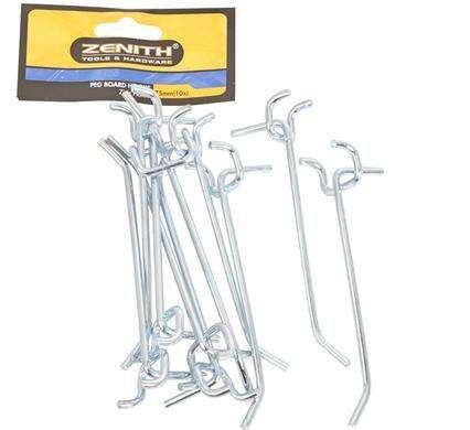 1 pack of 50 pc PEG BOARD METAL IRON HOOKS SINGLE POINT - 75mm