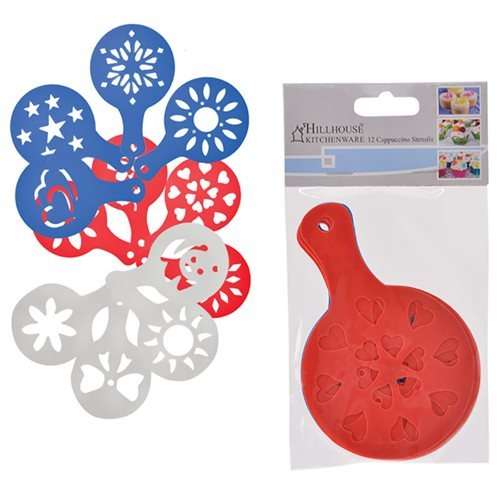 DECORATING -12 Piece Cupcake / Cappuccino  Lasercut Stencils