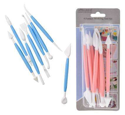 BAKING - 1 X 8 piece FONDANT MODELLING TOOLS