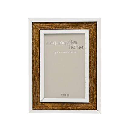 HOME DECOR PICTURE FRAME X 1  Wdn 2 Tone 10x15cm