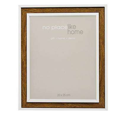 HOME DECOR PICTURE FRAME X 1  Wdn 2 Tone 20x25cm