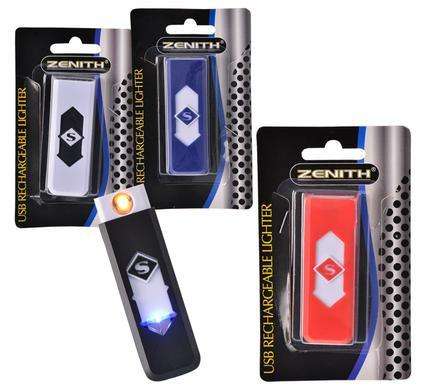 1 X USB Electric Battery Rechargeable Flameless Lighter Cigarette Windproof Random