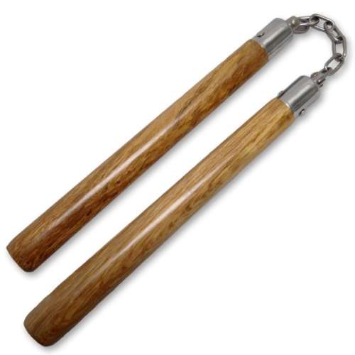 NUNCHAKU STICKS POLISHED RATAN