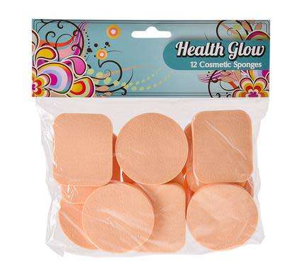 R100 WISE BUYS - 5 X Cosmetic Facial Sponges Cellulose 12pc