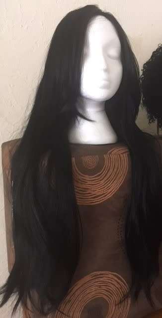 FULL LACE CAP LONG 24 INCH NATURAL HAIR BEAUTIFUL WIG