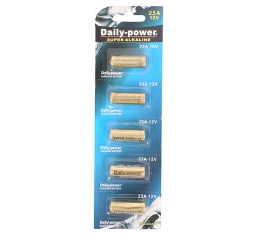 R100 WISE BUYS - 2 x Daily Power Alkaline 23A (12V) Card of 5 Batteries