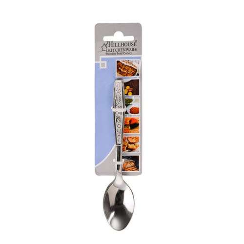 Hillhouse ROSE PATTERN TEASPOONS Pack of 6 STAINLESS STEEL