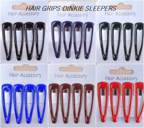 HAIR ACCESSORY DINKIE GRIP SLEEPER SNAP CLIPS 18 pieces- ABSOLUTE VALUE FOR MONEY!