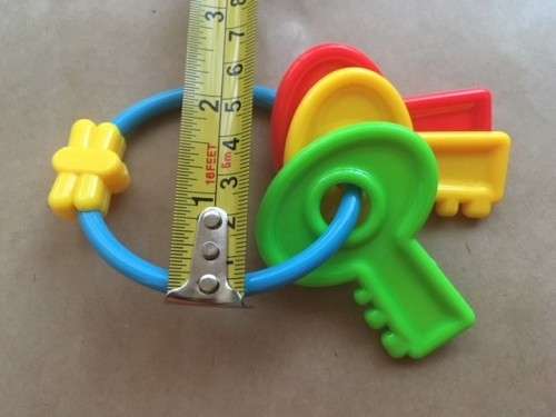 1 X BABY KEYRING RATTLE