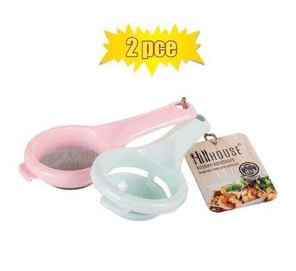 1 x Strainer & Egg Separator Plastic 2pc Set