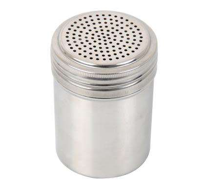 1 X STAINLESS STEEL SHAKER 7 X 9 cm