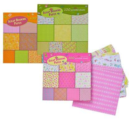 2 x boxes of SCRAPBOOK PAPERS 100xSHEETS 20x20cm
