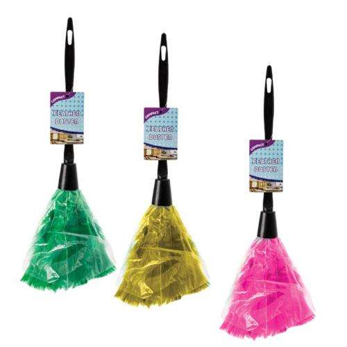 1 x  FEATHER DUSTER 35cm,Plastic Handle