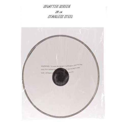 1 X SPLATTER SCREEN 28 cm STAINLESS STEEL