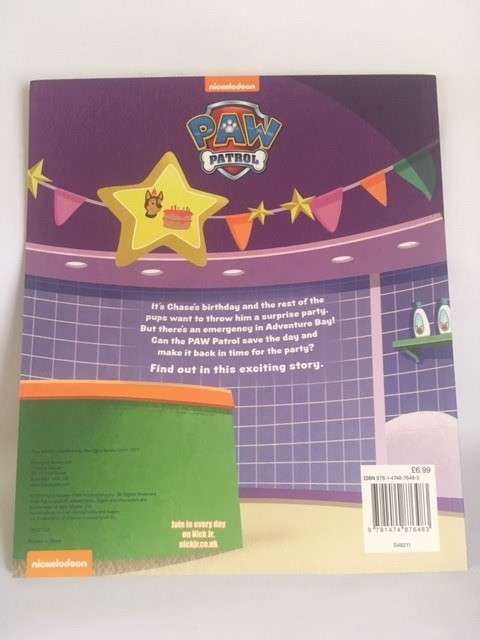 1 X CHILDRENS BOOK - PAW PATROL "PUPPY BIRTHDAY TO YOU"