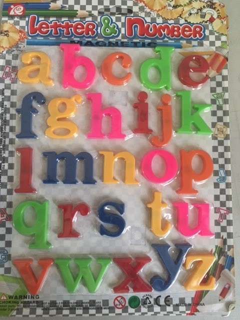 1 SET of  EDUCATIONAL MAGNETIC ALPHABET  LETTERS - UPPER CASE & LOWER CASE