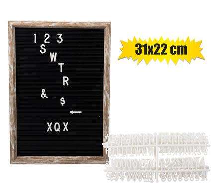 PLAQUE PL LETTER BOARD 31X22CM
