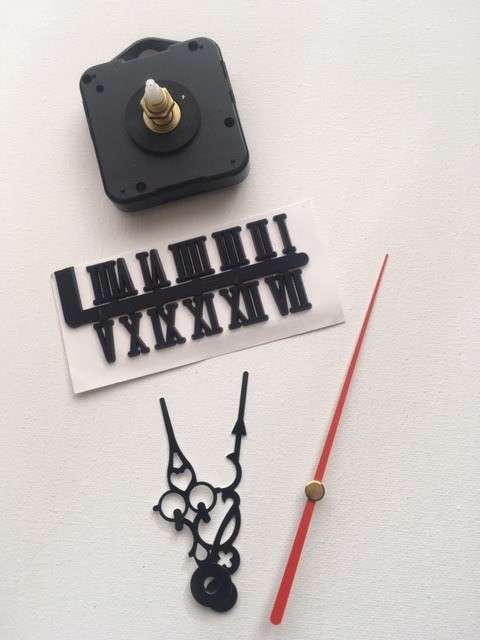 1 CLOCK MAKING KIT - FULL KIT AVAILABLE IN SHORT OR LONG STEM MECHANISM