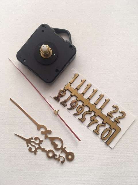 1 CLOCK MAKING KIT - FULL KIT AVAILABLE IN SHORT OR LONG STEM MECHANISM