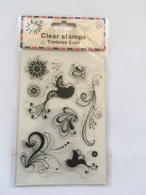 Clear Stamps - Assortment - Birds And Borders