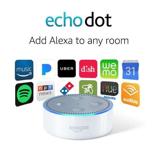 **In Stock** Amazon Echo Dot (2nd Generation) - White