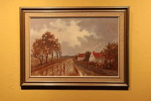 JH RABE ORIGINAL OIL PAINTING