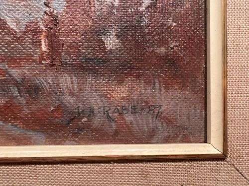 JH RABE ORIGINAL OIL PAINTING