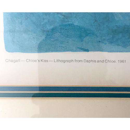 CHAGALL `CHLOE`S KISS` LITOGRAPH