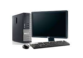 DELL OPTIPLEX 990 PC WITH 19 INCH DELL:4GB RAM, 120GB SSD,CORE i5-2400 3,10GHz, WIN 10. NO SCRATCH