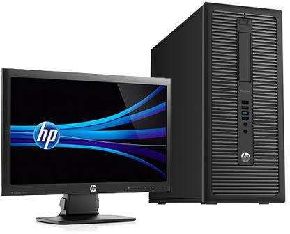HP Elitedesk 800 G1 tower HP 22 inch Lcd:16gb ram,i5-4570,120gb ssd,500gb,wifi,1gb 128bit graphics