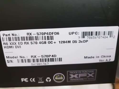 XFX RX570 4GB