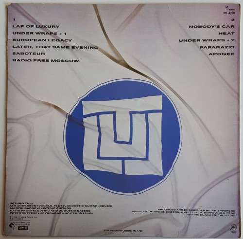 Jethro Tull- Under Wraps (LP) SA 1984