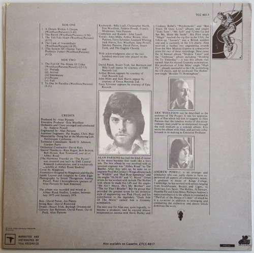 The Alan Parsons Project- Tales of Mystery and Imagination (LP) SA 1976