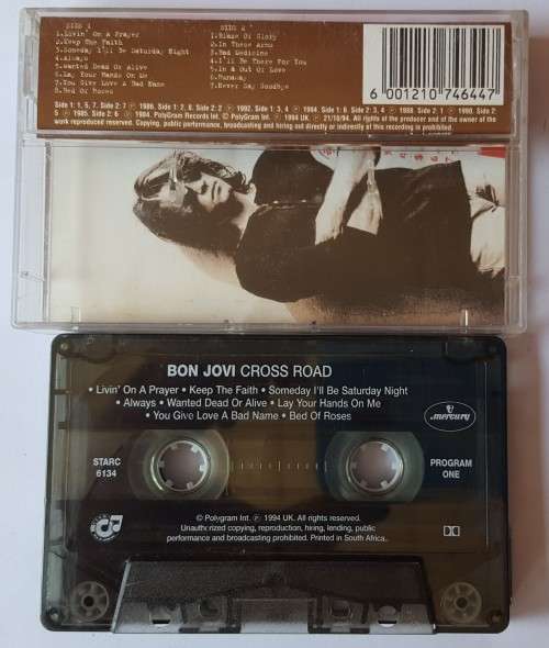 Bon Jovi- Cross Road- The Best of (Cassette Tape) SA 1994