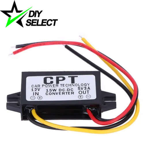 Battery Car Charger Box 12V to 5V 3A With Wires **LOCAL STOCK**