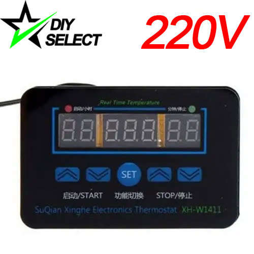 Temperature Controller 220V AC Large W1411 + Cover **LOCAL STOCK**